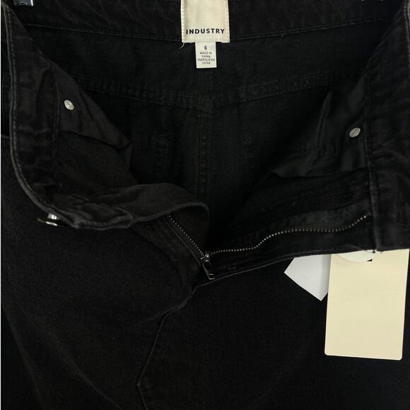 NWT Industry Republic Clothing Black Denim Skirt Women’s Size 6 - Picture 4 of 6
